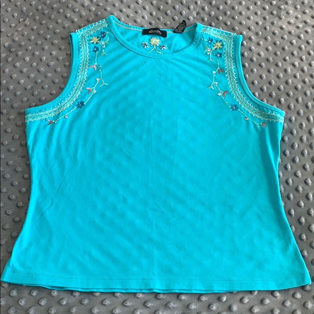 Women’s Blue floral tank top